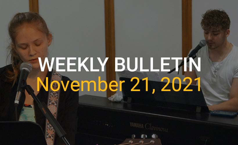 Weekly Bulletin November 21, 2021