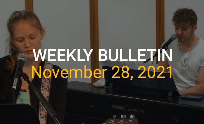 Weekly Bulletin November 28, 2021