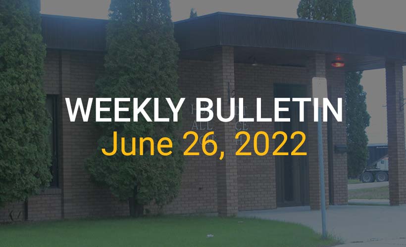 Weekly Bulletin June 26, 2022