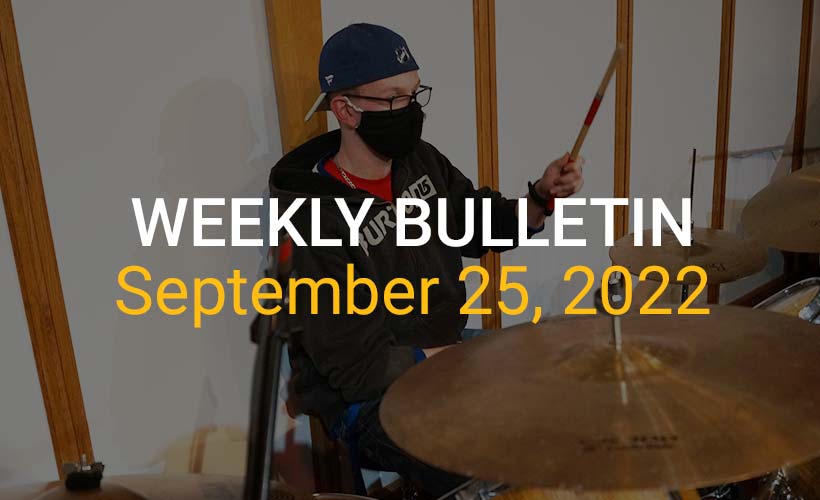 Weekly Bulletin September 25, 2022