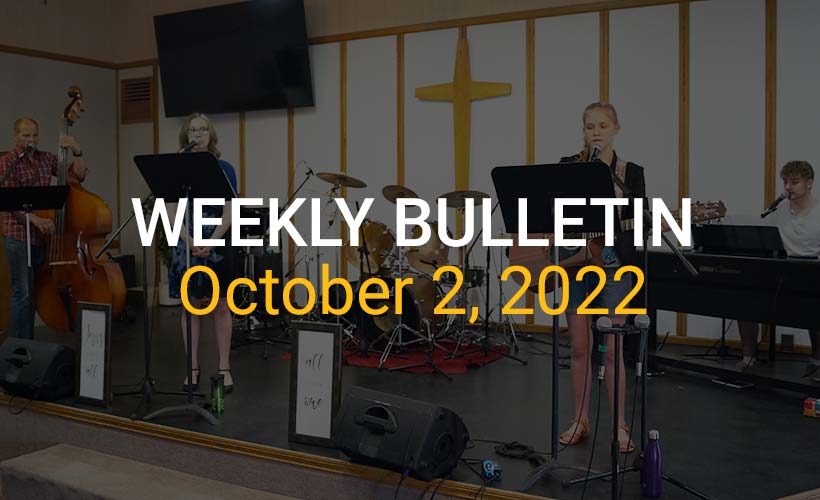 Weekly Bulletin October 2, 2022