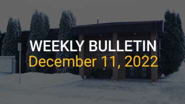 Weekly Bulletin December 11, 2022