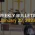 Bulletin – January 22, 2023