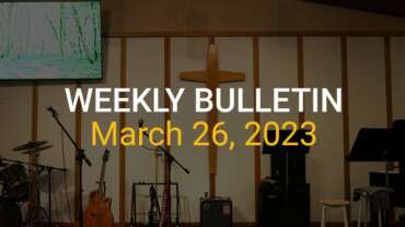 Weekly Bulletin March 26, 2023