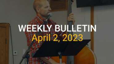 Weekly Bulletin April 2, 2023