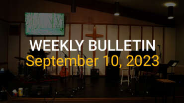 Weekly Bulletin September 10, 2023