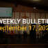 Bulletin – September 17, 2023