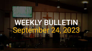 Weekly Bulletin September 24, 2023