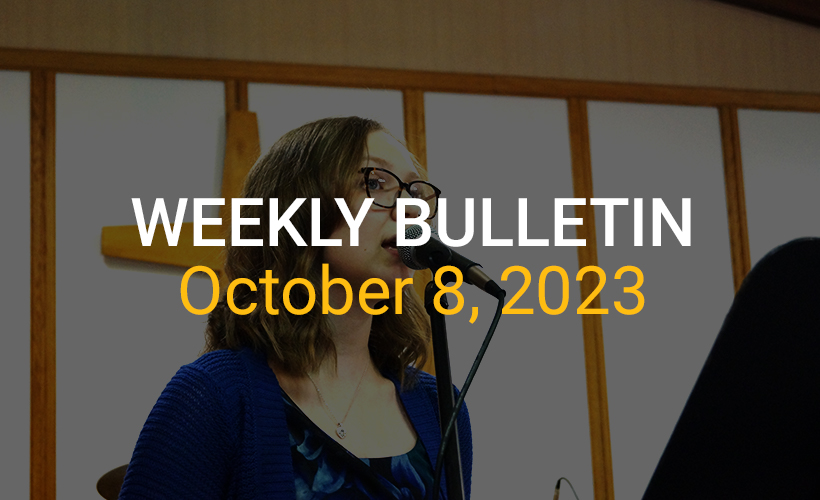 Weekly Bulletin October 8, 2023
