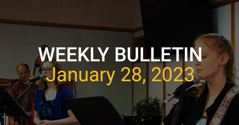 Weekly Bulletin January 28, 2024