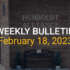 Bulletin – February 18, 2024