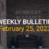 Bulletin – February 25, 2024