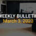 Bulletin – March 3, 2024