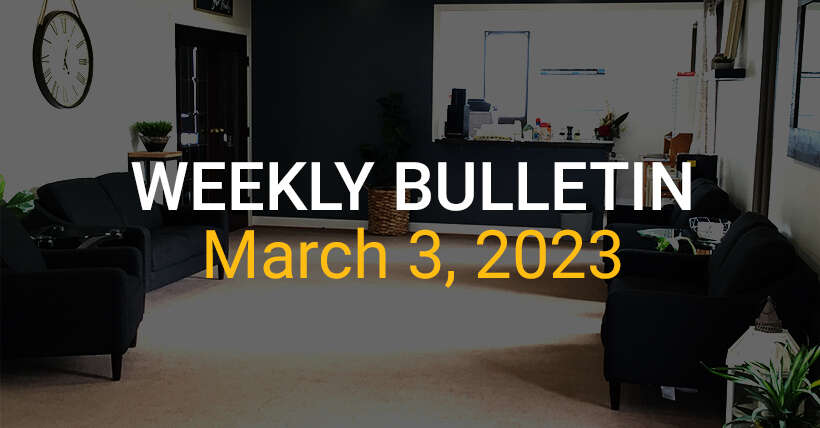 Weekly Bulletin March 3, 2024