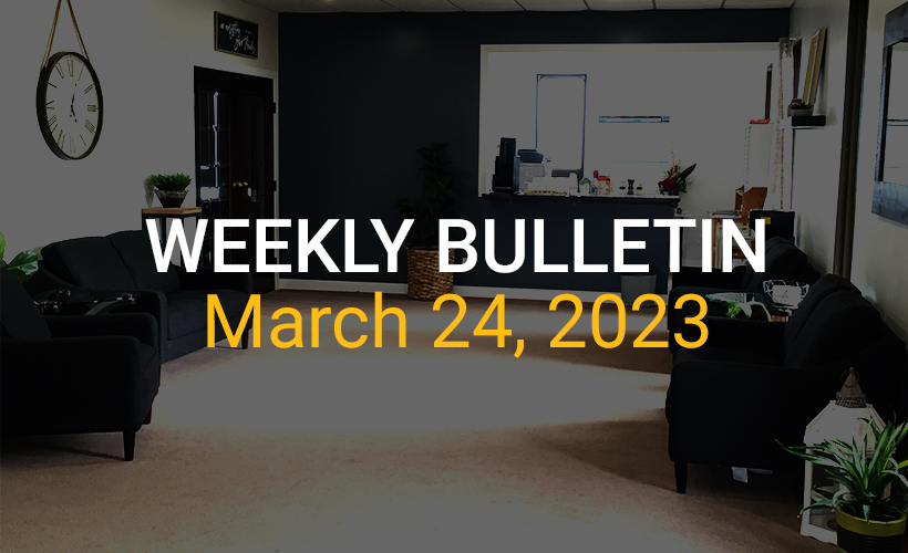 Weekly Bulletin March 24, 2024