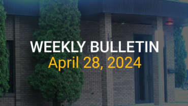 Weekly Bulletin April 28, 2024
