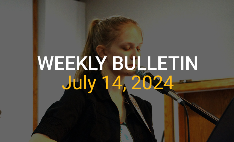 Weekly Bulletin July 14, 2024