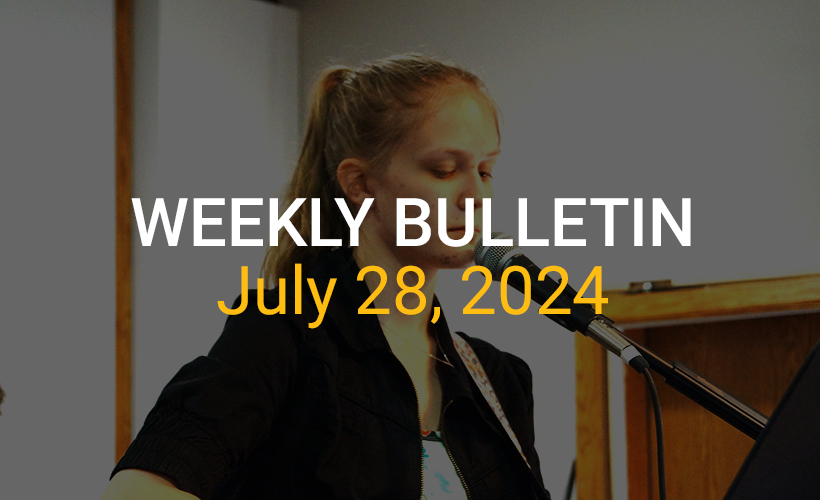 Weekly Bulletin July 28, 2024