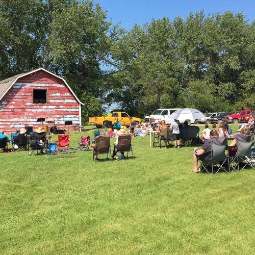 Gathering of families from the Humboldt Alliance Church